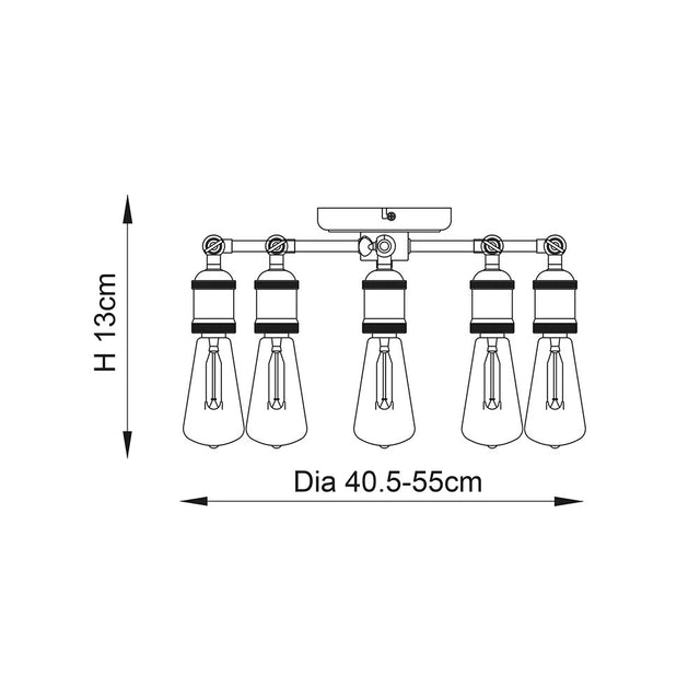 Hal 5lt semi flush