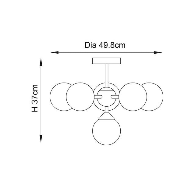 Oscar 6lt semi flush