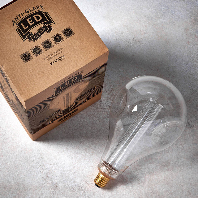 XL E27 LED Dimple Globe 148mm dia