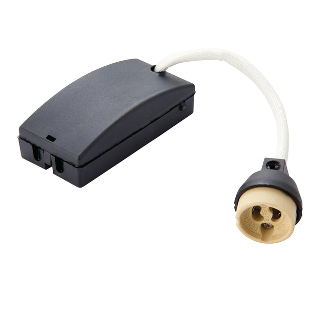 GU10 lampholder & fast fix box 50W