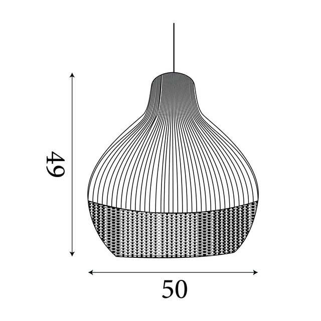 Bali Pendant - Rattan