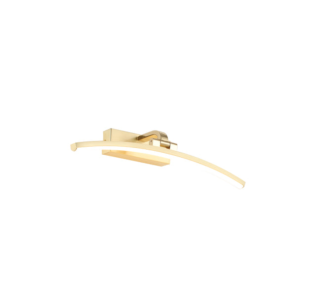 Santorini Picture Light - Satin Brass & Brushed Metal