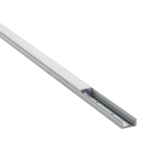 RigelSLIM Surface 2m Aluminium Profile/Extrusion Silver