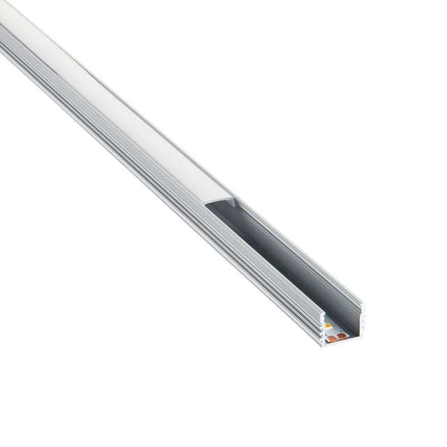 Rigel Surface 2m Aluminium Profile/Extrusion Silver