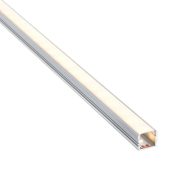 Rigel Surface 2m Aluminium Profile/Extrusion Silver