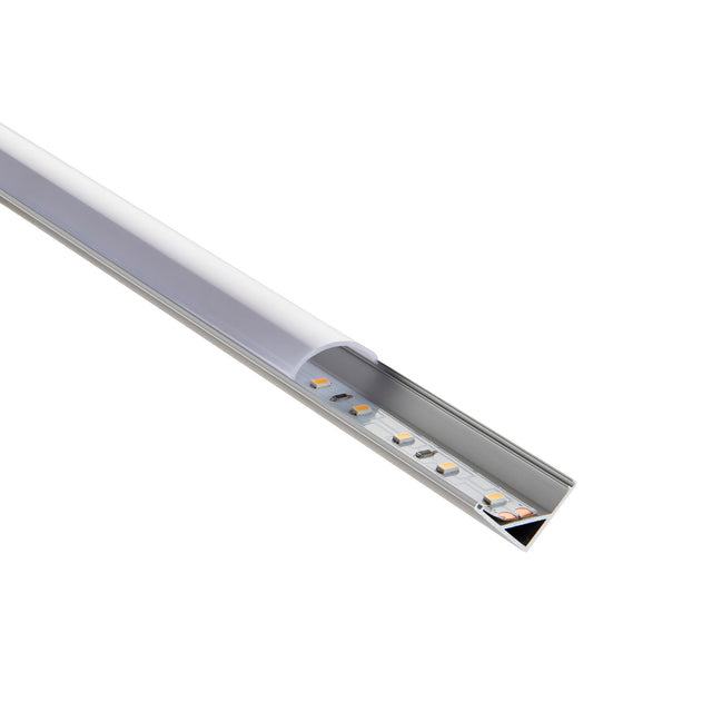Rigel Corner 2m Aluminium Profile/Extrusion Silver