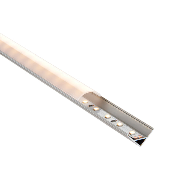 Rigel Corner 2m Aluminium Profile/Extrusion Silver