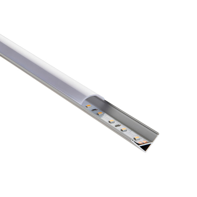 Rigel Corner 2m Aluminium Profile/Extrusion Silver