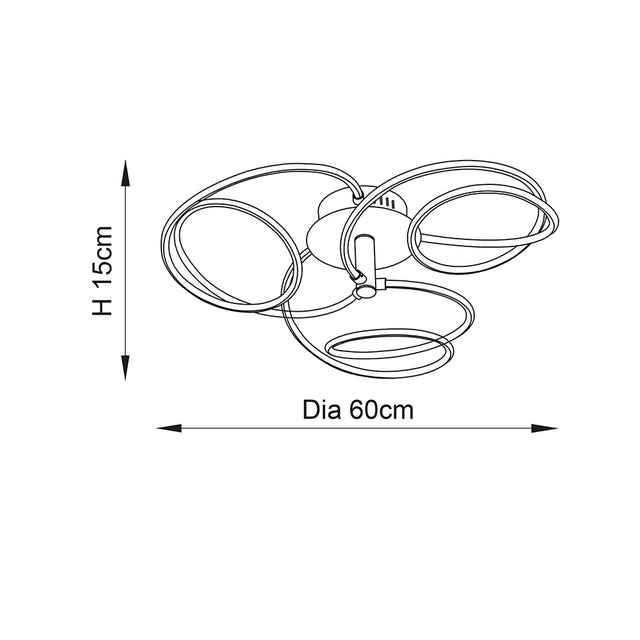 Eterne 3lt semi flush