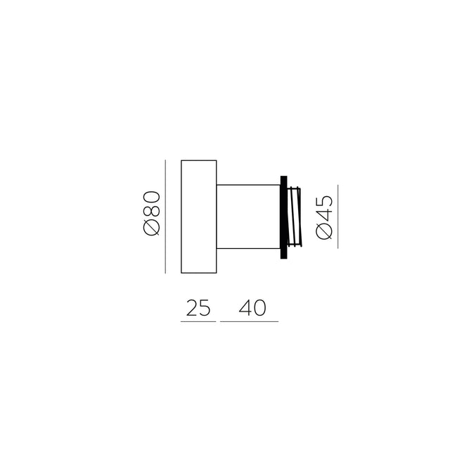 Wall/ceiling kit LED E27 1x15W