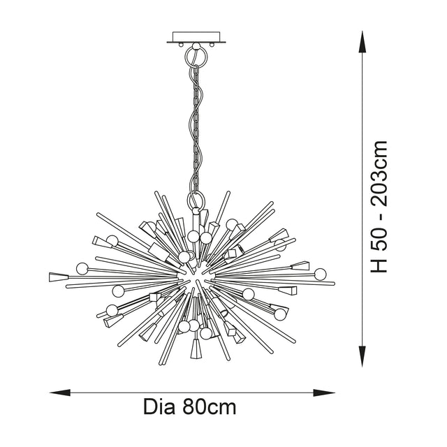 Orcia 8 Light Pendant