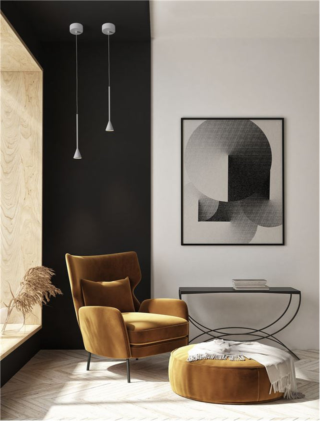 NET Triac Dimmable White Aluminium LED 6 Watt 220-240 Volt 262Lm 3000K IP20 D: 6 H: 200 cm Adjustable Height