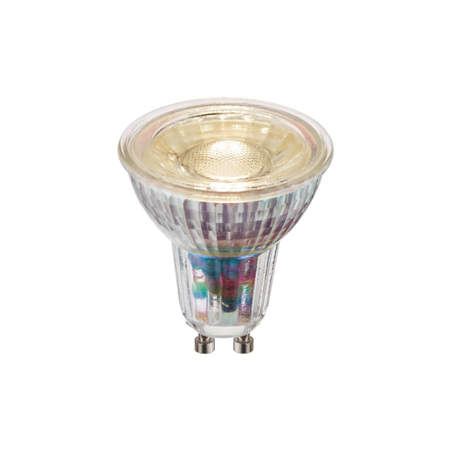 GU10 GLASS LED 6W | 470LM | 78LM/W | 3000K | 38 Beam Angle