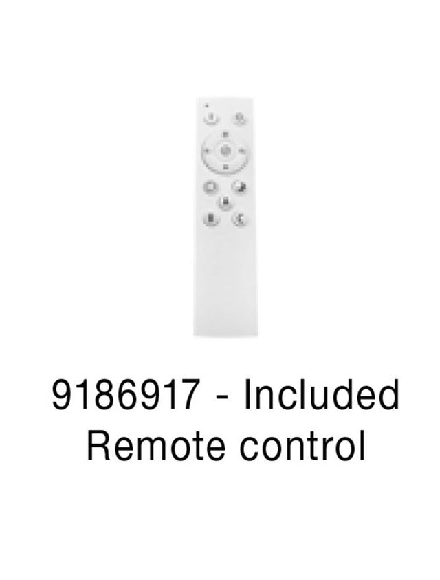 PERLA Triac Dimmable Chrome Metal & Opal Glass LED 72 Watt 230 Volt 6492Lm 3000K IP20 Included Remote Control D: 80 H: 200 cm Adjustable Height Included Remote Control