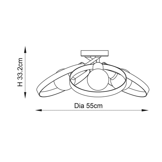 Hoop 6lt Semi Flush