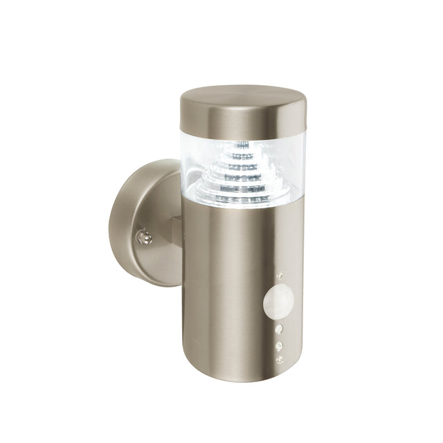 Pyramid wall PIR IP44 4.3W daylight white