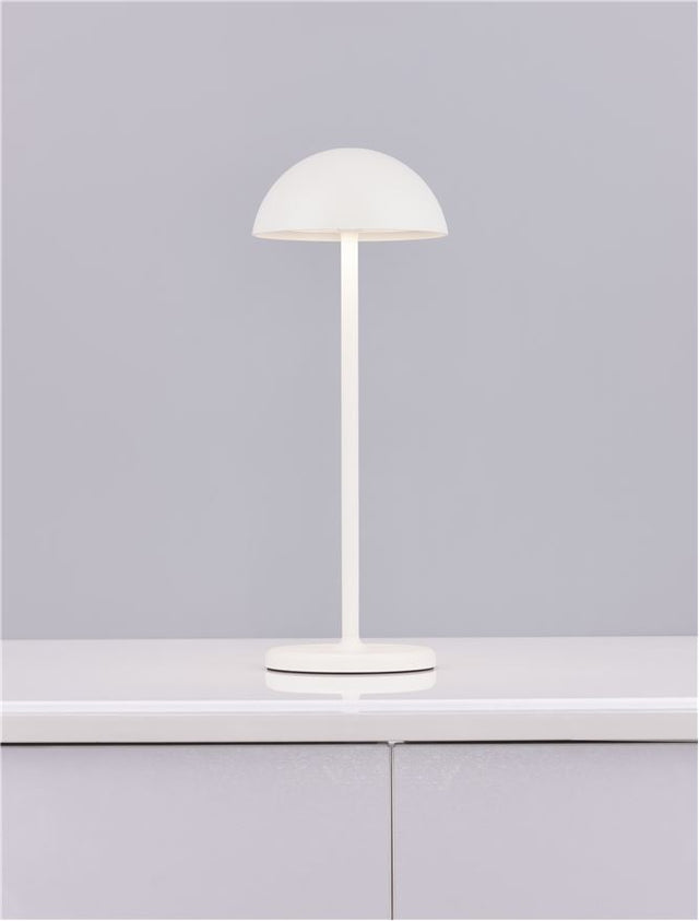 ROSE White Aluminium & Acrylic LED 1 Watt 207Lm 3000K DC 5 Volt IP54 Switch On/Off / USB Wire D: 11.5 W: 11.8 H: 32 cm