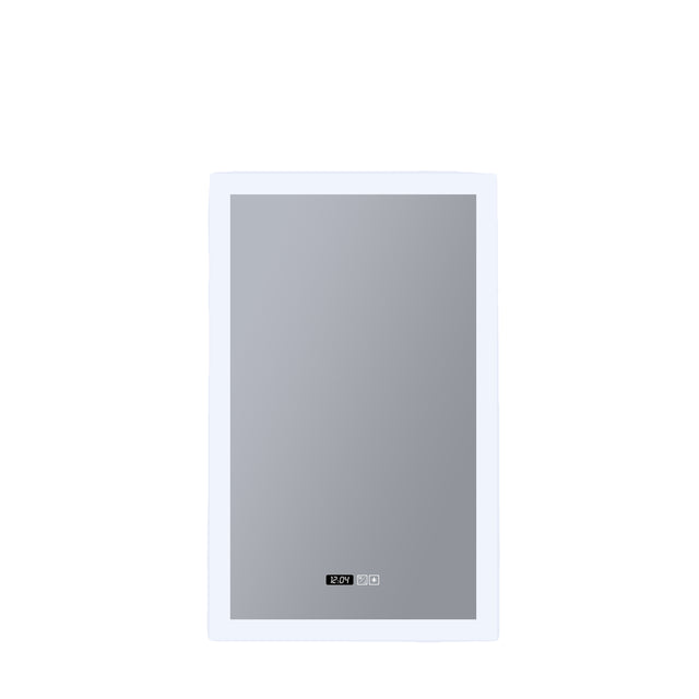 Rectangle Bathroom Mirror-Digital Clock,Demister Pad