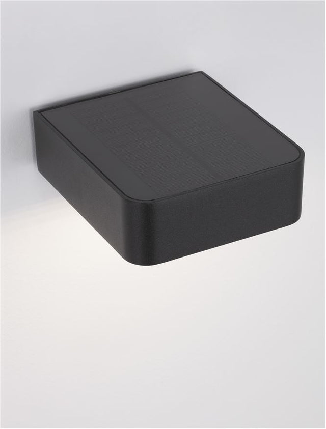 TRENDO Anthracite Die-Casting Aluminium & Clear Glass LED 2 Watt 219Lm 3000K 3.7 Volt Beam Angle 106º IP65 Switch On/Off L: 12.2 W: 14.6 H: 5 cm