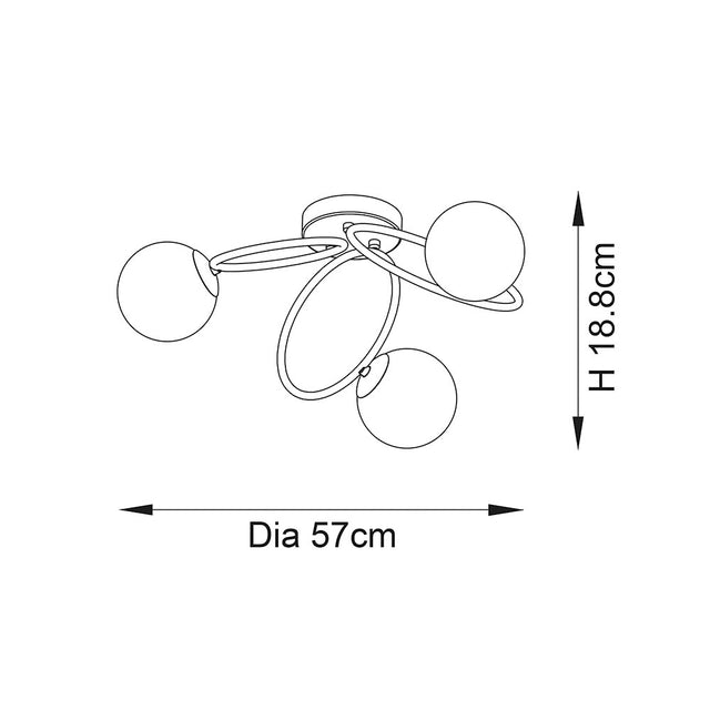 Ellipse 3lt semi flush