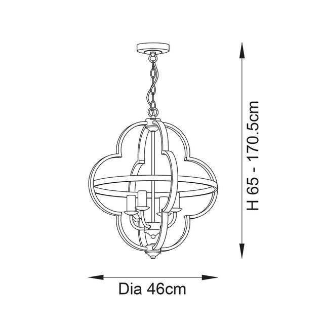 Barton 4 Light Pendant