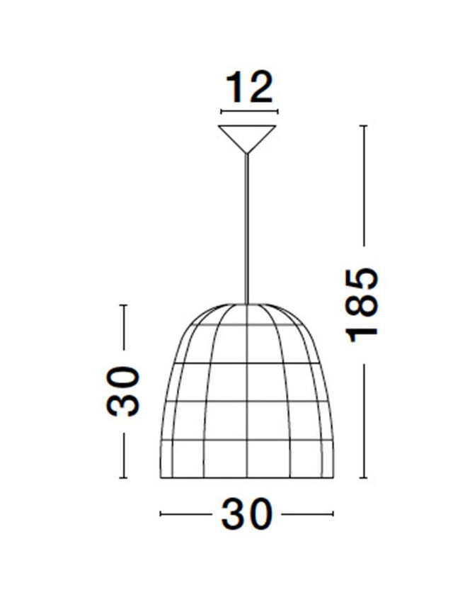 MARLO Natural Rattan Black Fabric Wire & Base LED E27 1x12 Watt 230 Volt IP20 Bulb Excluded D: 30 H 1: 30 H 2: 185 cm Adjustable height