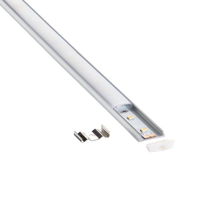 Rigel Bendable 2m Aluminium Profile/Extrusion Silver