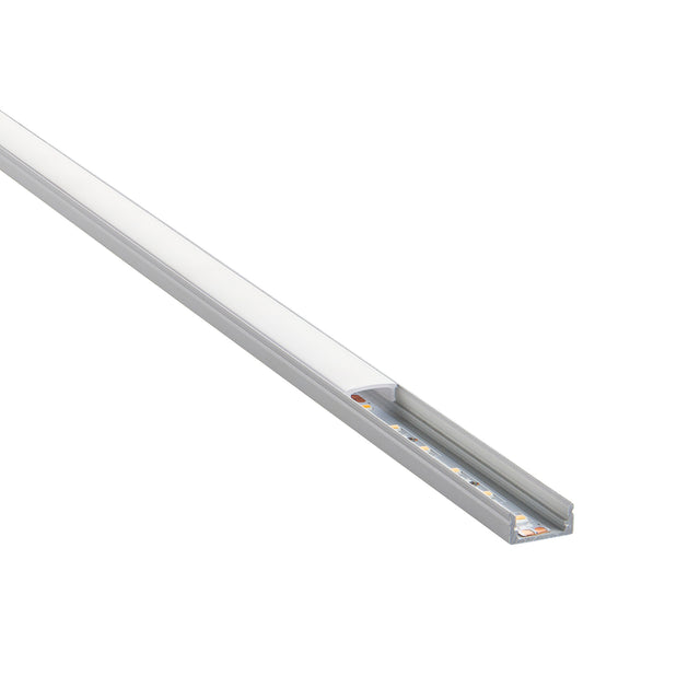 RigelSLIM Surface 2m Aluminium Profile/Matt White