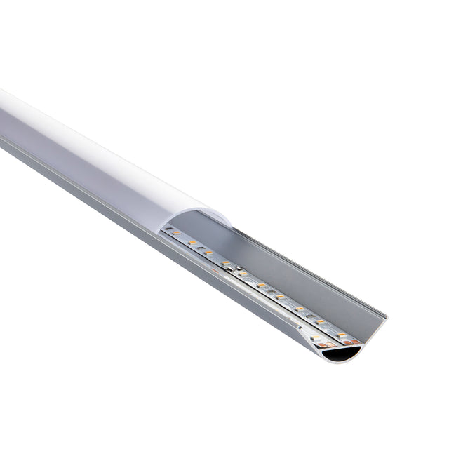 Rigel Corner Wide 2m Aluminium Profile/Extrusion Silver