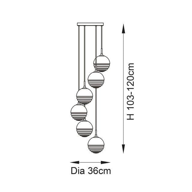 Paloma 6lt Pendant
