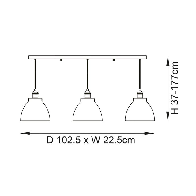 Hansen 3lt Linear Pendant