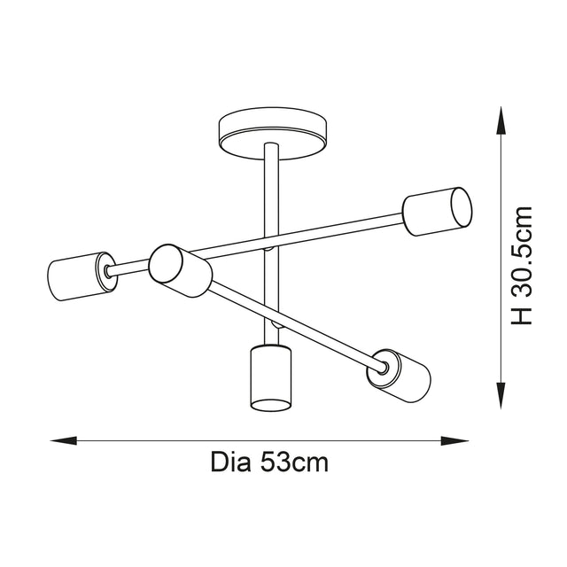 Studio 5lt semi flush