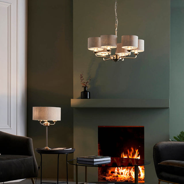 Highclere 6lt pendant
