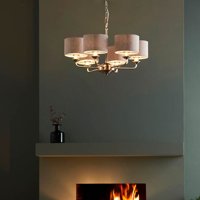 Highclere 6lt pendant