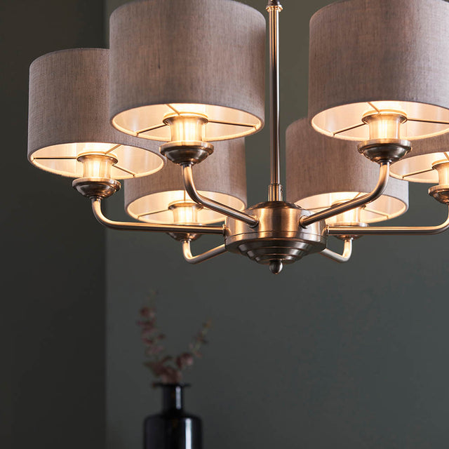 Highclere 6lt pendant