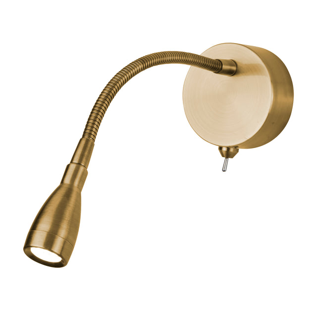 Flexy LED Adjustable Wall Light -Satin Brass
