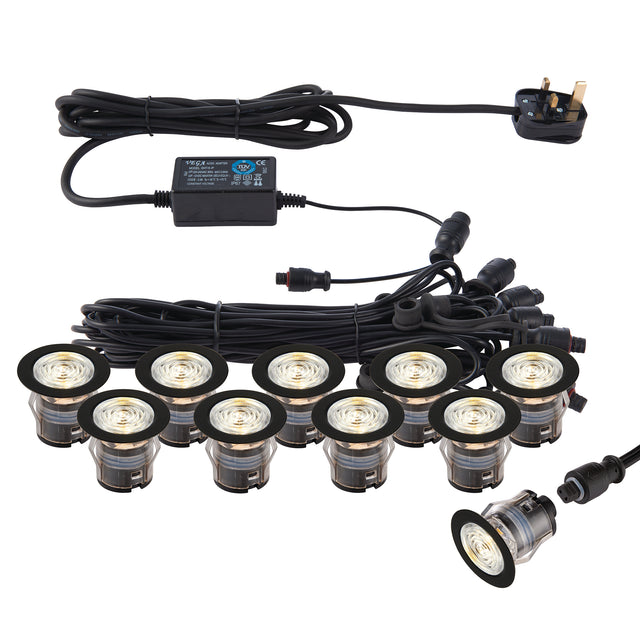 IkonPRO CCT 3000K/4000K 35mm kit black IP67 0.75W cct