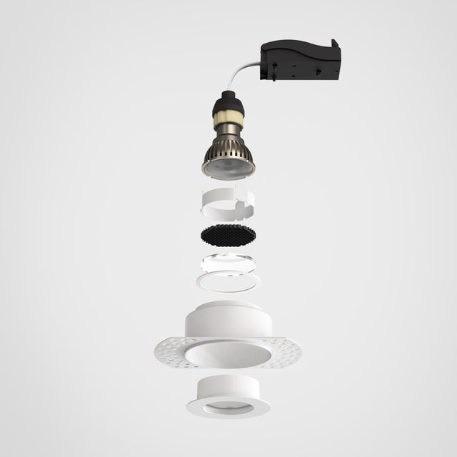 Trimless Slimline Round Fixed Fire-Rated IP65