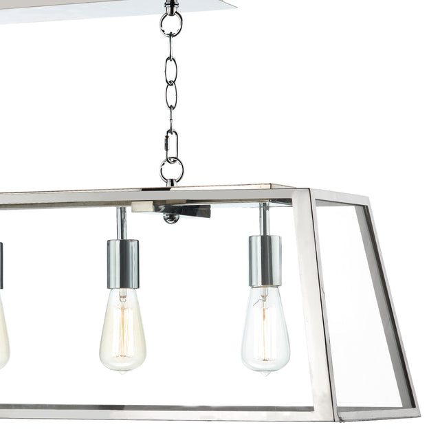 Academy 5 Light Pendant Stainless Steel