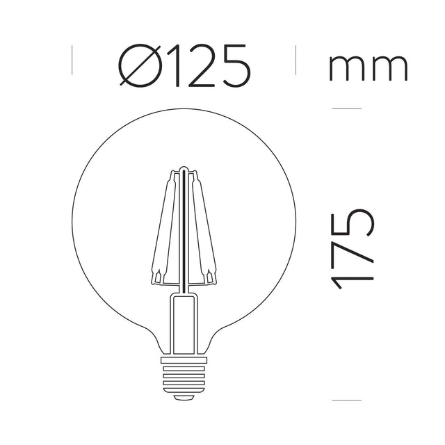 Deco Globe Bulb LED E27 7W 360º 2700K 750lm CRI80