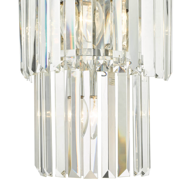 Angel 6 Light Wall Light Polished Chrome Crystal