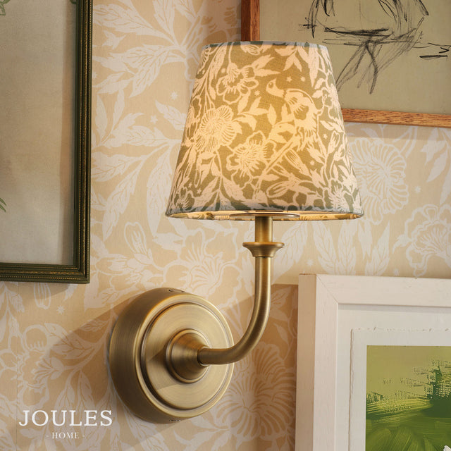 Joules Apsley Rechargeable Wall Pheasant Print Green