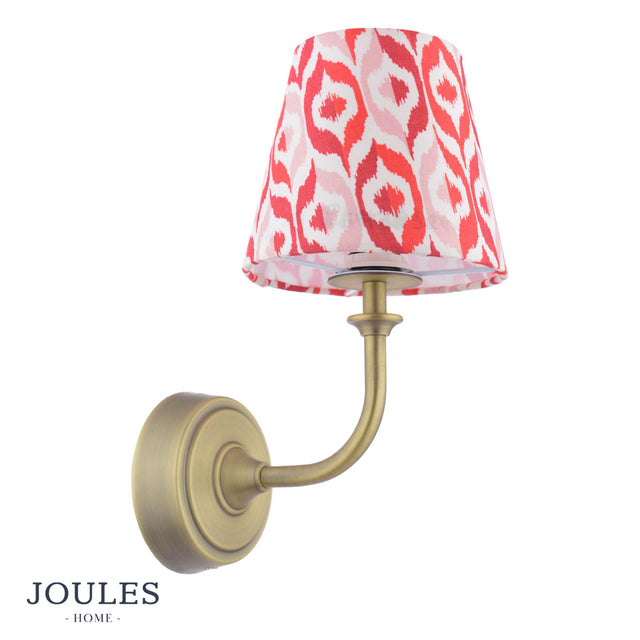 Joules Apsley Rechargeable Wall Light Isla Ikat Red
