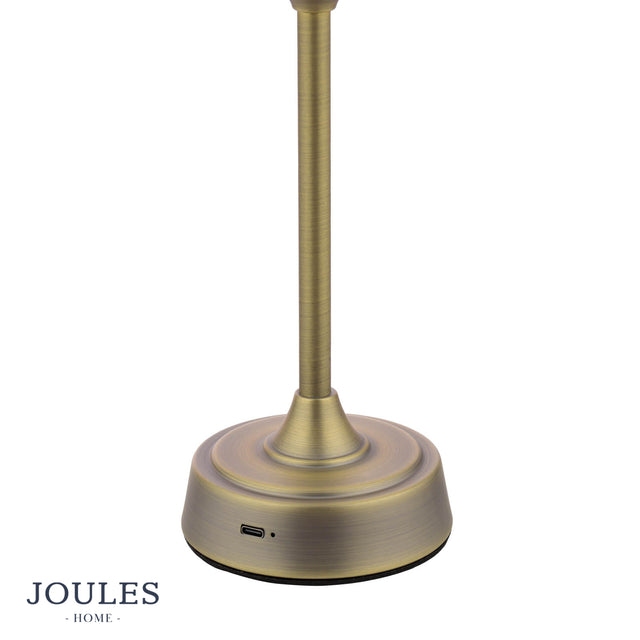 Joules Apsley Rechargeable Table Light Spot Geo Yellow