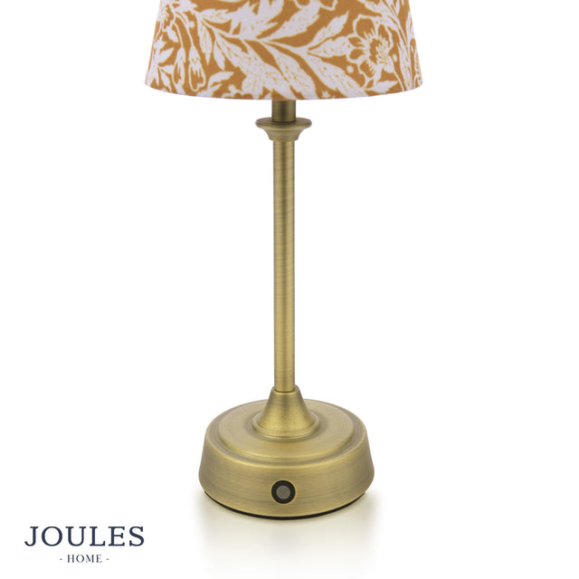 Joules Apsley Rechargeable Table Light Yellow Print