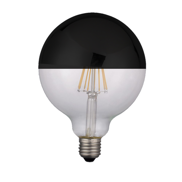 Deco Globe Bulb Black LED E27 6W 360º 2700K 750lm CRI80