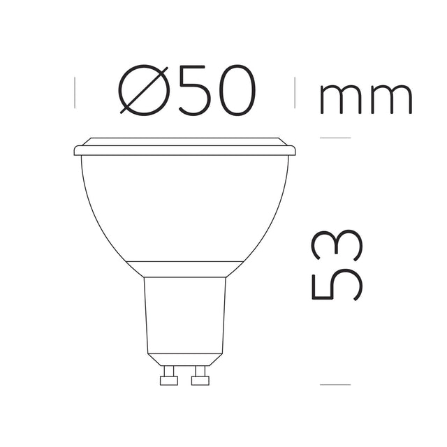 Bulb LED GU10 7W 60º 4000K 700lm CRI80