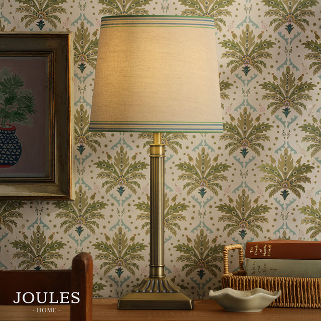 Joules Buscot Table Lamp Stripe Shade AB