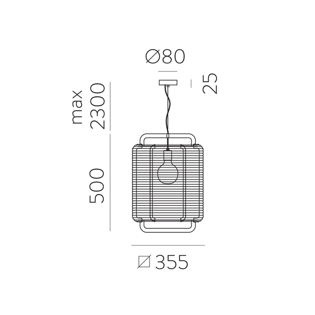 Corda Pendant lamp