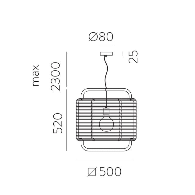 Corda Pendant lamp